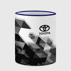 Кружка 3D TOYOTA, цвет: 3D-синий кант — фото 2
