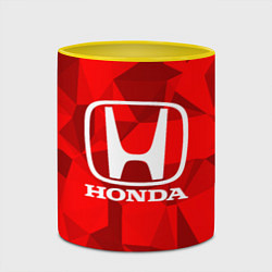 Кружка 3D HONDA, цвет: 3D-белый + желтый — фото 2