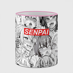 Кружка 3D SENPAI, цвет: 3D-розовый кант — фото 2