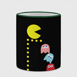 Кружка 3D Pac-man, цвет: 3D-зеленый кант — фото 2