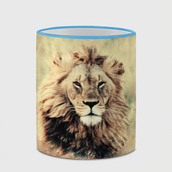 Кружка 3D Lion King, цвет: 3D-небесно-голубой кант — фото 2