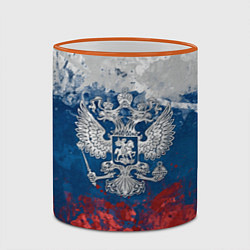 Кружка 3D Россия, цвет: 3D-оранжевый кант — фото 2