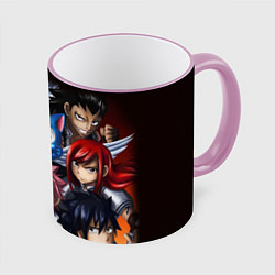Кружка 3D FAIRY TAIL ХВОСТ ФЕИ, цвет: 3D-розовый кант