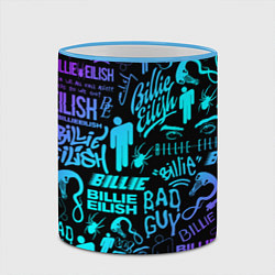 Кружка 3D BILLIE EILISH БИЛЛИ АЙЛИШ, цвет: 3D-небесно-голубой кант — фото 2