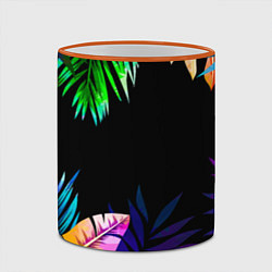 Кружка 3D Тропическая Ночь, цвет: 3D-оранжевый кант — фото 2
