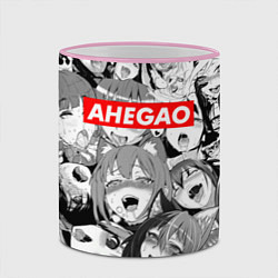 Кружка 3D AHEGAO АХЕГАО, цвет: 3D-розовый кант — фото 2