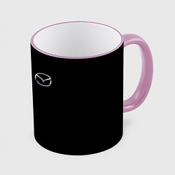 Кружка 3D MAZDA, цвет: 3D-розовый кант