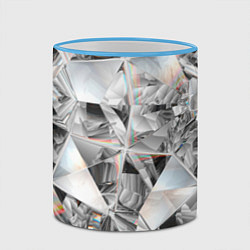 Кружка 3D Зеркальный калейдоскоп, цвет: 3D-небесно-голубой кант — фото 2