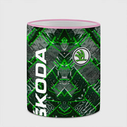 Кружка 3D SKODA, цвет: 3D-розовый кант — фото 2