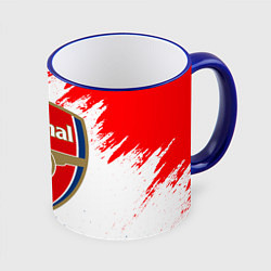 Кружка 3D ARSENAL, цвет: 3D-синий кант