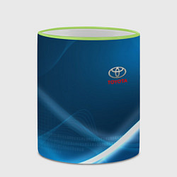 Кружка 3D TOYOTA, цвет: 3D-светло-зеленый кант — фото 2