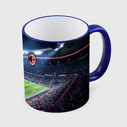 Кружка 3D FC MILAN, цвет: 3D-синий кант