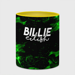 Кружка 3D BILLIE EILISH, цвет: 3D-белый + желтый — фото 2