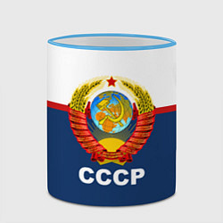 Кружка 3D СССР, цвет: 3D-небесно-голубой кант — фото 2