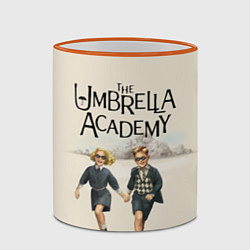 Кружка 3D The umbrella academy, цвет: 3D-оранжевый кант — фото 2