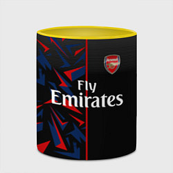Кружка 3D ARSENAL UNIFORM 2020, цвет: 3D-белый + желтый — фото 2