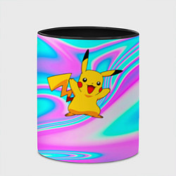 Кружка 3D Пикачу, цвет: 3D-белый + черный — фото 2
