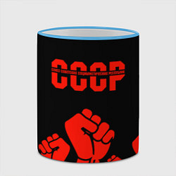 Кружка 3D СССР, цвет: 3D-небесно-голубой кант — фото 2