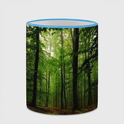 Кружка 3D Лес, цвет: 3D-небесно-голубой кант — фото 2