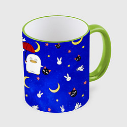 Кружка 3D GINTAMA, цвет: 3D-светло-зеленый кант