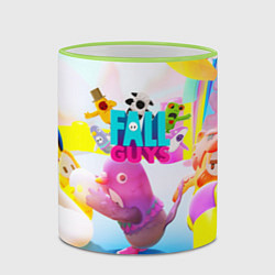 Кружка 3D FALL GAYS ФОЛЛ ГАЙС, цвет: 3D-светло-зеленый кант — фото 2