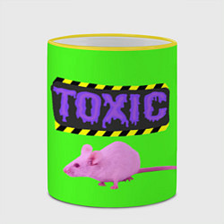 Кружка 3D Toxic, цвет: 3D-желтый кант — фото 2