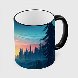 Кружка 3D Природа, цвет: 3D-черный кант
