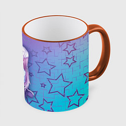 Кружка 3D Тромбоцит, цвет: 3D-оранжевый кант