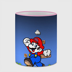 Кружка 3D Mario, цвет: 3D-розовый кант — фото 2