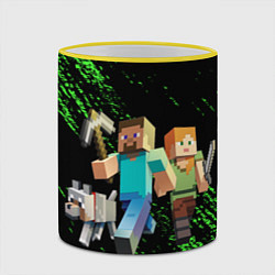 Кружка 3D Minecraft, цвет: 3D-желтый кант — фото 2