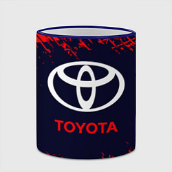 Кружка 3D TOYOTA ТОЙОТА, цвет: 3D-синий кант — фото 2