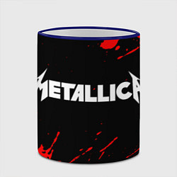 Кружка 3D METALLICA МЕТАЛЛИКА, цвет: 3D-синий кант — фото 2