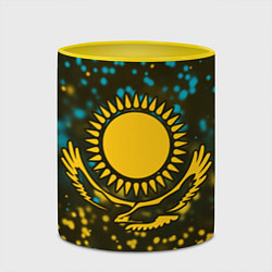 Кружка 3D КАЗАХСТАН KAZAKHSTAN, цвет: 3D-белый + желтый — фото 2