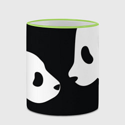 Кружка 3D Panda, цвет: 3D-светло-зеленый кант — фото 2