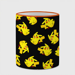 Кружка 3D Веселый пикачу, цвет: 3D-оранжевый кант — фото 2