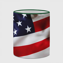 Кружка 3D США USA, цвет: 3D-зеленый кант — фото 2