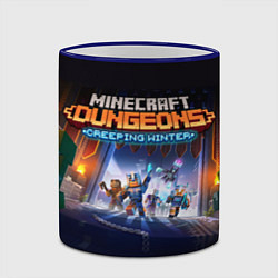 Кружка 3D Minecraft Dungeons, цвет: 3D-синий кант — фото 2