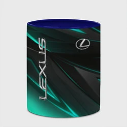 Кружка 3D Lexus, цвет: 3D-белый + синий — фото 2