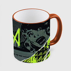 Кружка 3D WATCH DOGS: LEGION, цвет: 3D-оранжевый кант