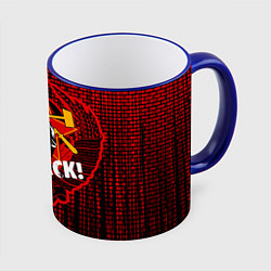 Кружка 3D Ленин вернётся, цвет: 3D-синий кант