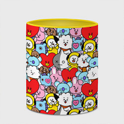 Кружка 3D BT21 BTS, цвет: 3D-белый + желтый — фото 2