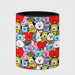 Кружка 3D BT21 BTS, цвет: 3D-белый + черный — фото 2