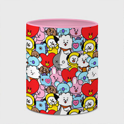 Кружка 3D BT21 BTS, цвет: 3D-белый + розовый — фото 2