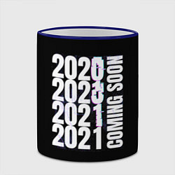 Кружка 3D 2021 Coming Soon, цвет: 3D-синий кант — фото 2