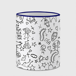 Кружка 3D DIE ANTWOORD, цвет: 3D-синий кант — фото 2