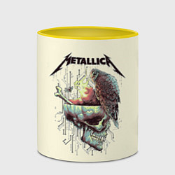 Кружка 3D Metallica, цвет: 3D-белый + желтый — фото 2