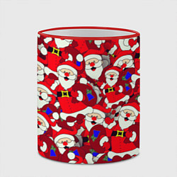 Кружка 3D Дед Санта, цвет: 3D-красный кант — фото 2