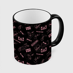 Кружка 3D BLACKPINK, цвет: 3D-черный кант