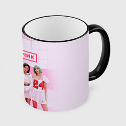 Кружка 3D BLACKPINK, цвет: 3D-черный кант