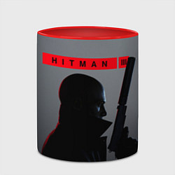 Кружка 3D Hitman III, цвет: 3D-белый + красный — фото 2